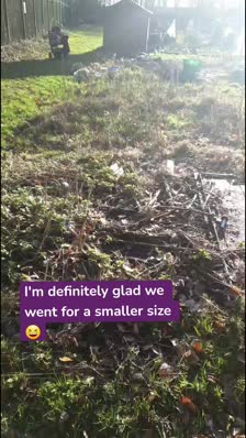 I'm definitely glad we went for a smaller size 😆